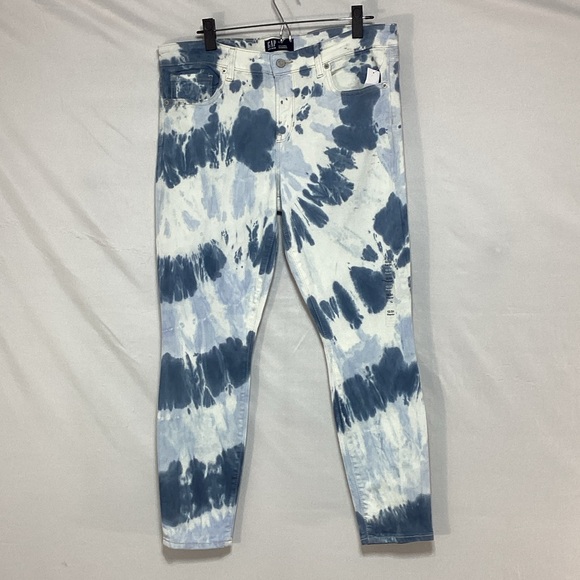 GAP Denim - NWT GAP 12/31 Legging Skimmer Tie-Dye Denim